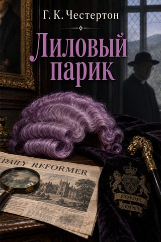 Лиловый парик