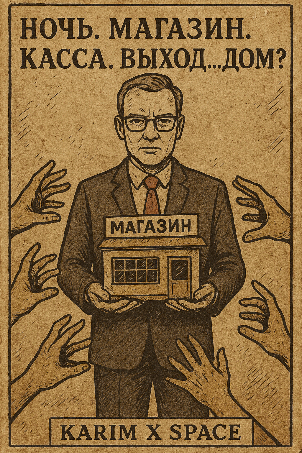 Ночь. Магазин. Касса. Выход... дом?